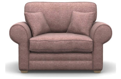 Heart of House Chedworth Tweed Fabric Cuddle Chair - Pink